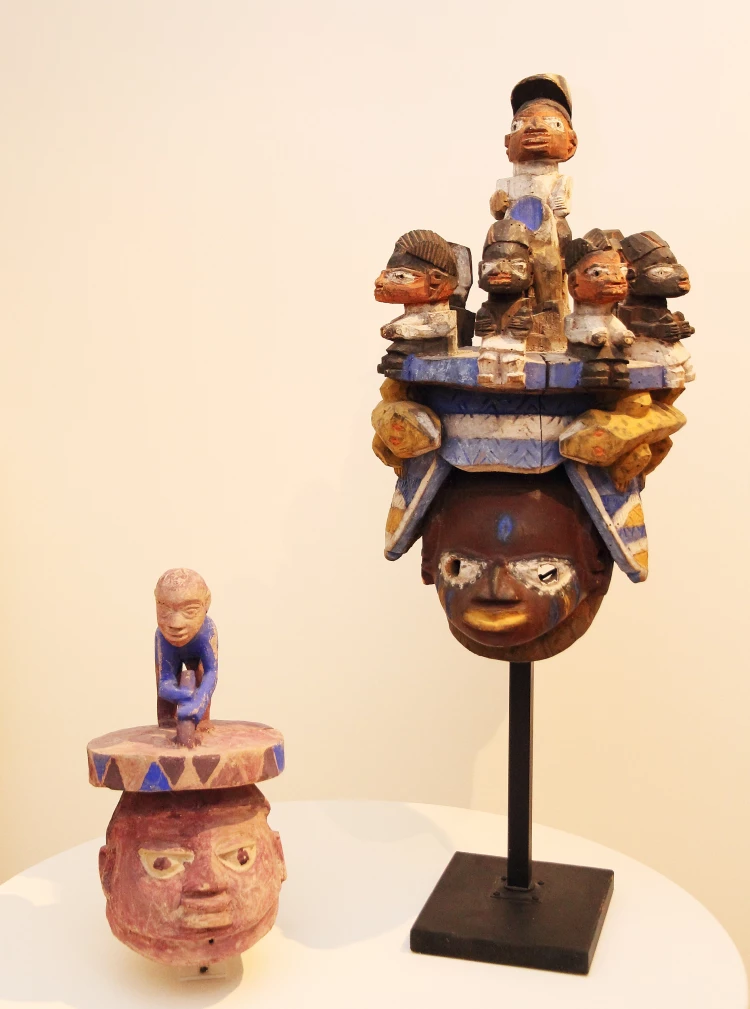 Abbildung: GELEDE-Masken der Yoruba (Nigeria),